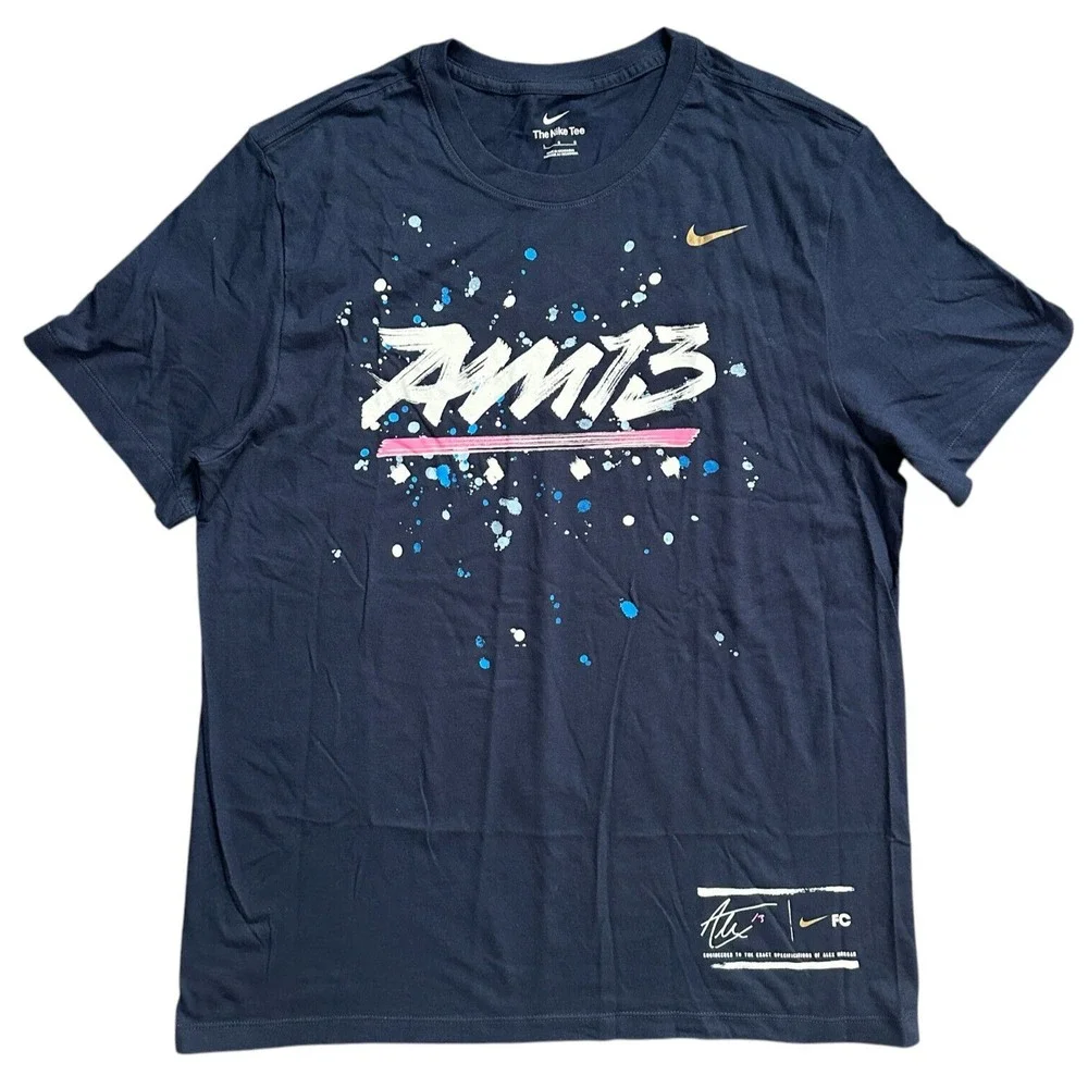 NWT Nike Alex Morgan Soccer Tee Navy Blue Men's Shirt Size‎ L